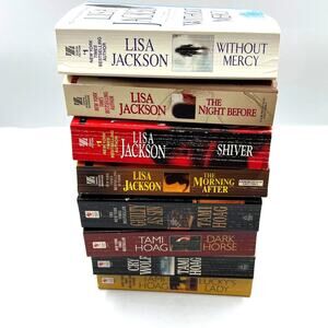 Lot Suspense Murder Crime Novels Books 8 Lisa Jackson Tami Hoag Dark Horse